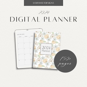 2024 Digital Planner: Goodnotes iPad Planner with Budget & Goals (PDF)