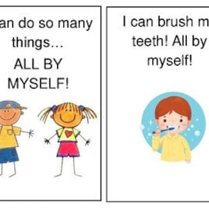 Social Story: All By Myself - Autism Self Regulation (PDF Download)