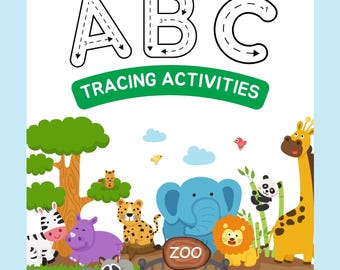 Vorschul-Lernbuch: Alphabet-Ablaufverfolgung, Aktivitäts-Arbeitsblätter (PDF)