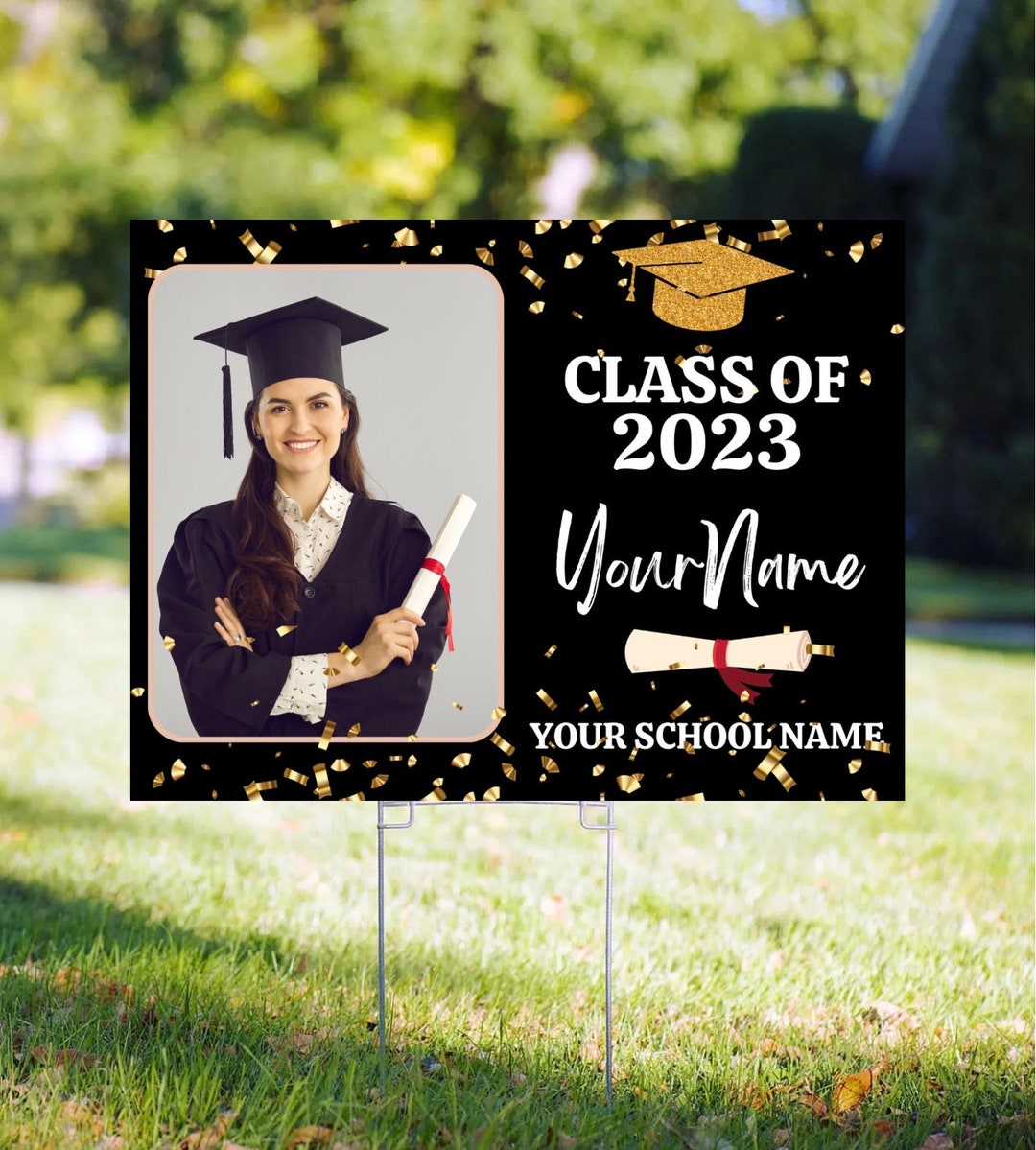 Graduation Lawn Sign Template: Class of 2023 (digital Download) - Etsy