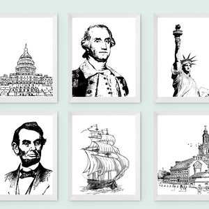 Highschool Classroom Posters, History Posters, Elementary Classroom Decor, Classroom Gallery Wall, Homeschool Posters, American History