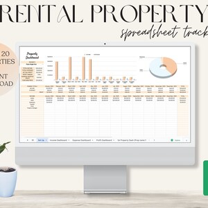 Rental Property Income Tracker, Rental Multi-Property Expense Tracker, Airbnb Management Spreadsheet, Rental Bookkeeping, Short term Rental