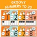 Boho Number Posters, Retro Classroom Numbers, Groovy Classroom Decor ...
