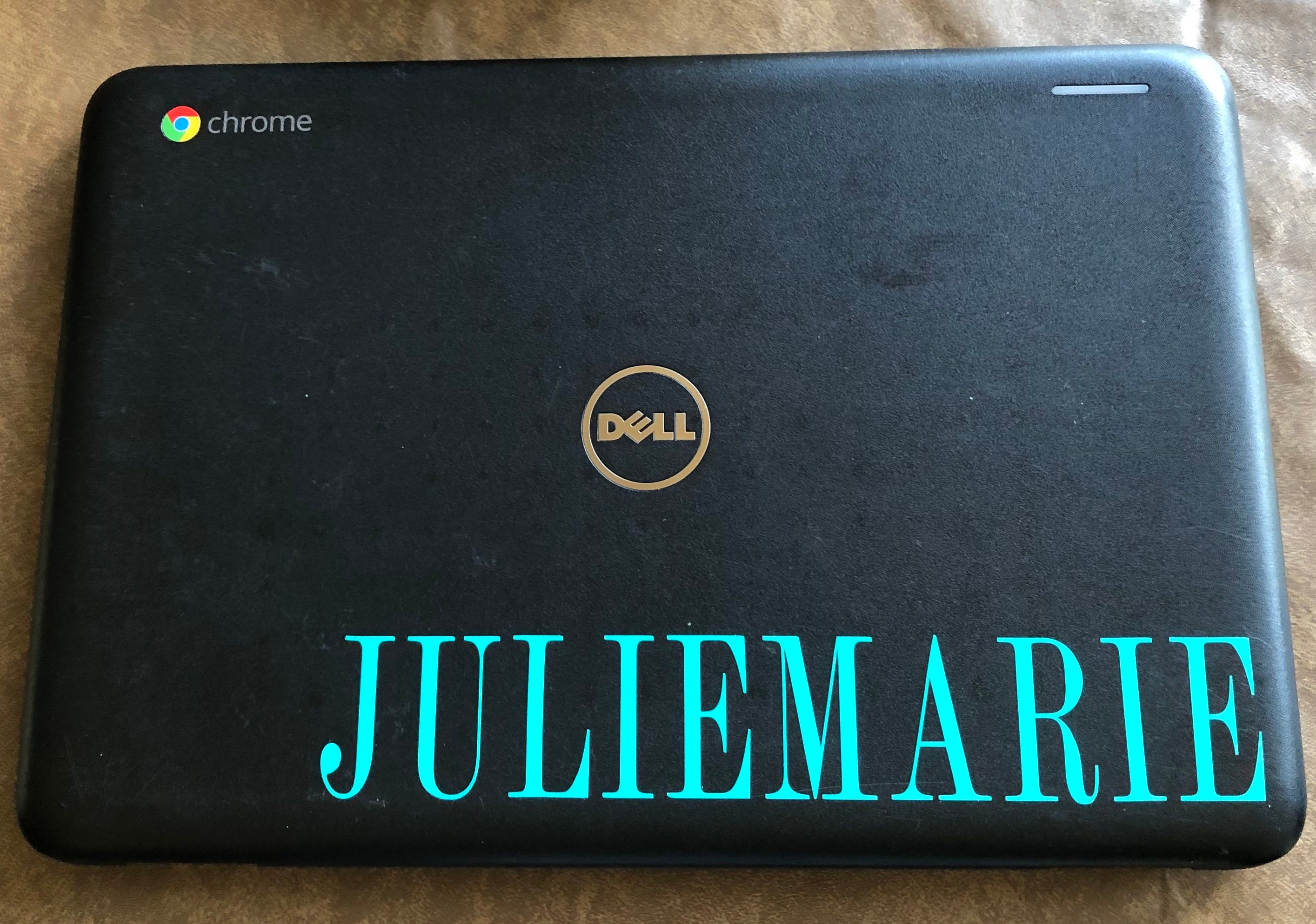 Computer Name Vinyl Sticker | Vinyl Laptop Sticker | Cursive Decal ...