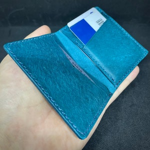 Leder Bifold Slim Brieftasche + Überraschungsmuster, PDF Minimalistische Kartenhalter Vorlage, Minimalistische Brieftasche Muster PDF