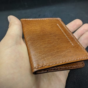 Schlankes Kartenetui Muster + Überraschungsmuster, PDF Minimalistische Kartenhalter Vorlage, Leder Slim Wallet