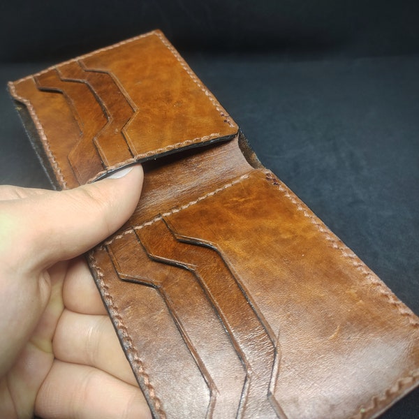 PDF - Leather Men's Classic Wallet Pattern + Surprise Pattern, Bifold Wallet Template, Men's Wallet