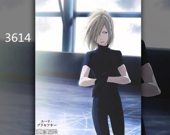 5pcs Anime Yuri!! on Ice Victor Plisetsky PVC Figure Model 3-4cm Birthday Gifts