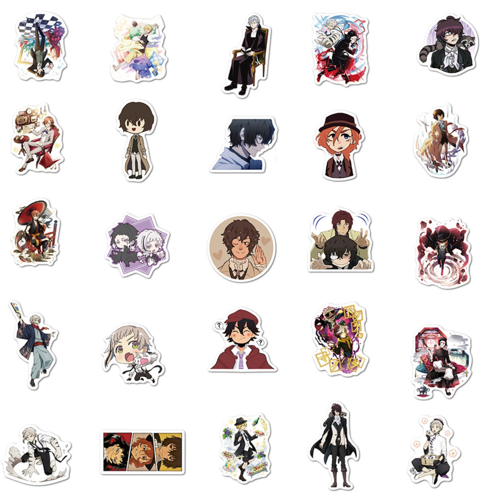 BUNGO STRAY DOGS 50/100Pcs/Lot Stickers Anime Stickers Etsy