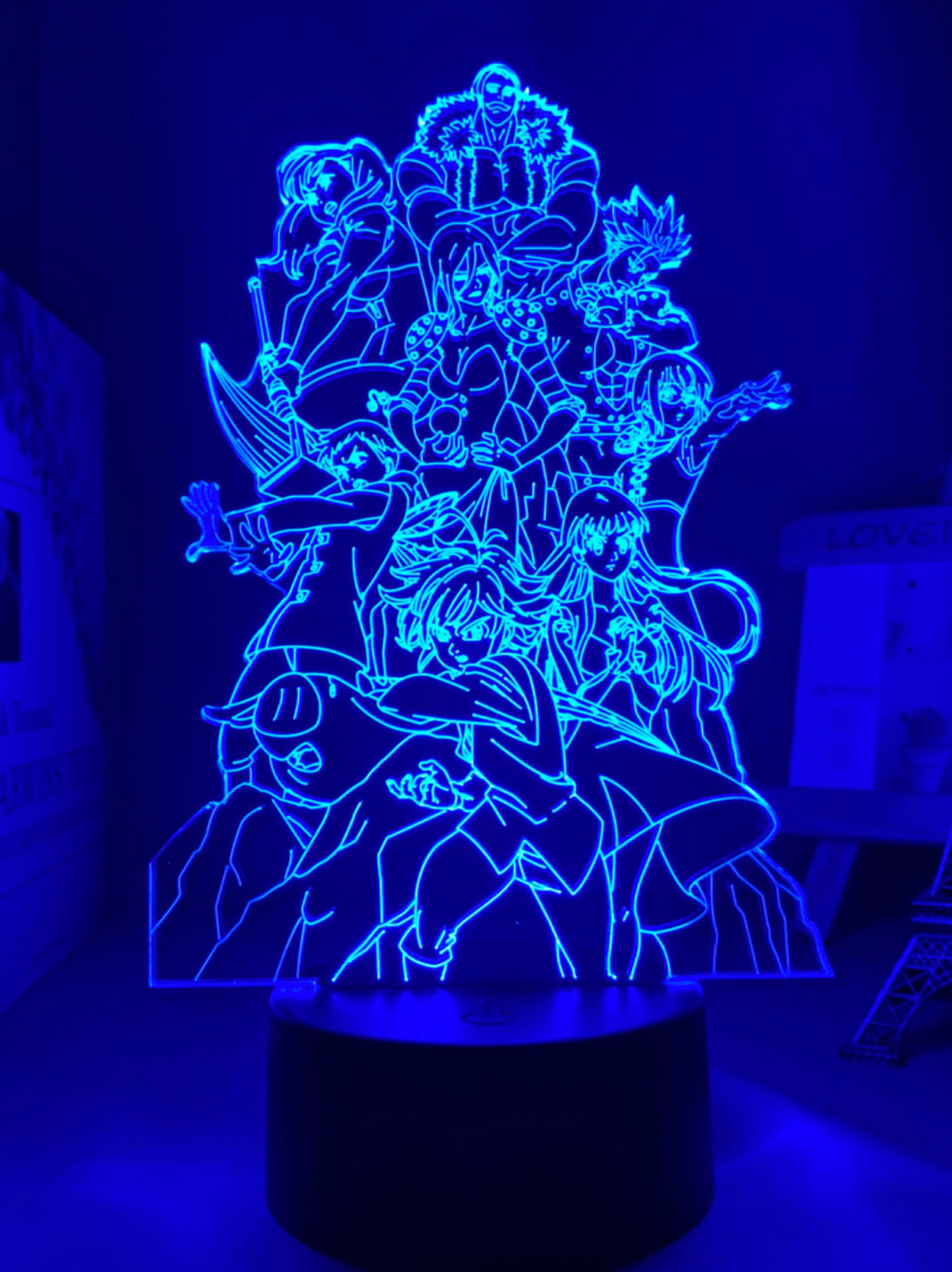 SEVEN DEADLY SINS All Team Led Lamp 3D Anime Night Light Gift | Etsy