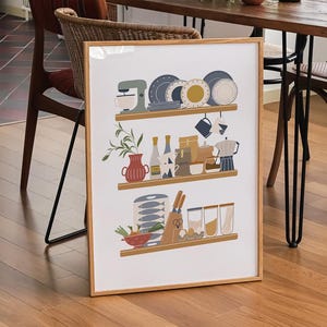 Kitchen Wall Art, Kitchen Poster, Dining Room Wall Art, Kitchen Decor Art, Kitchen Supplies Art, Dining Room Wall Decor, Kitchen Printable