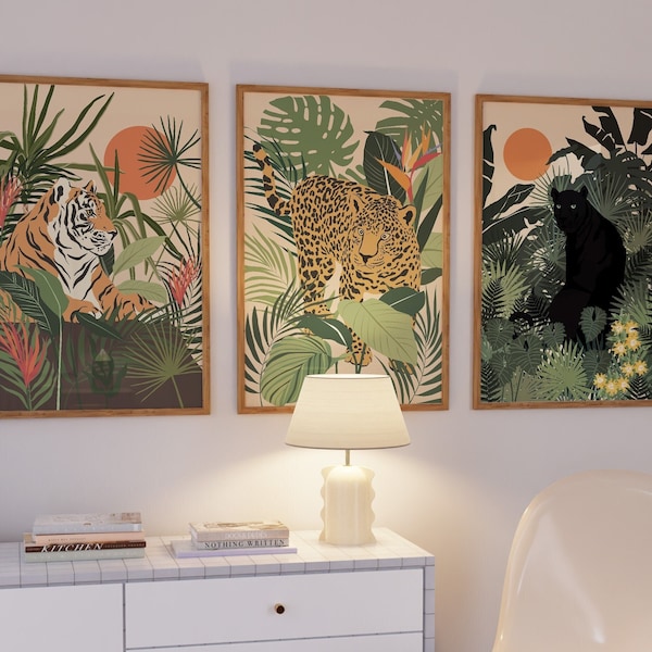 Jungle Wall Art Etsy