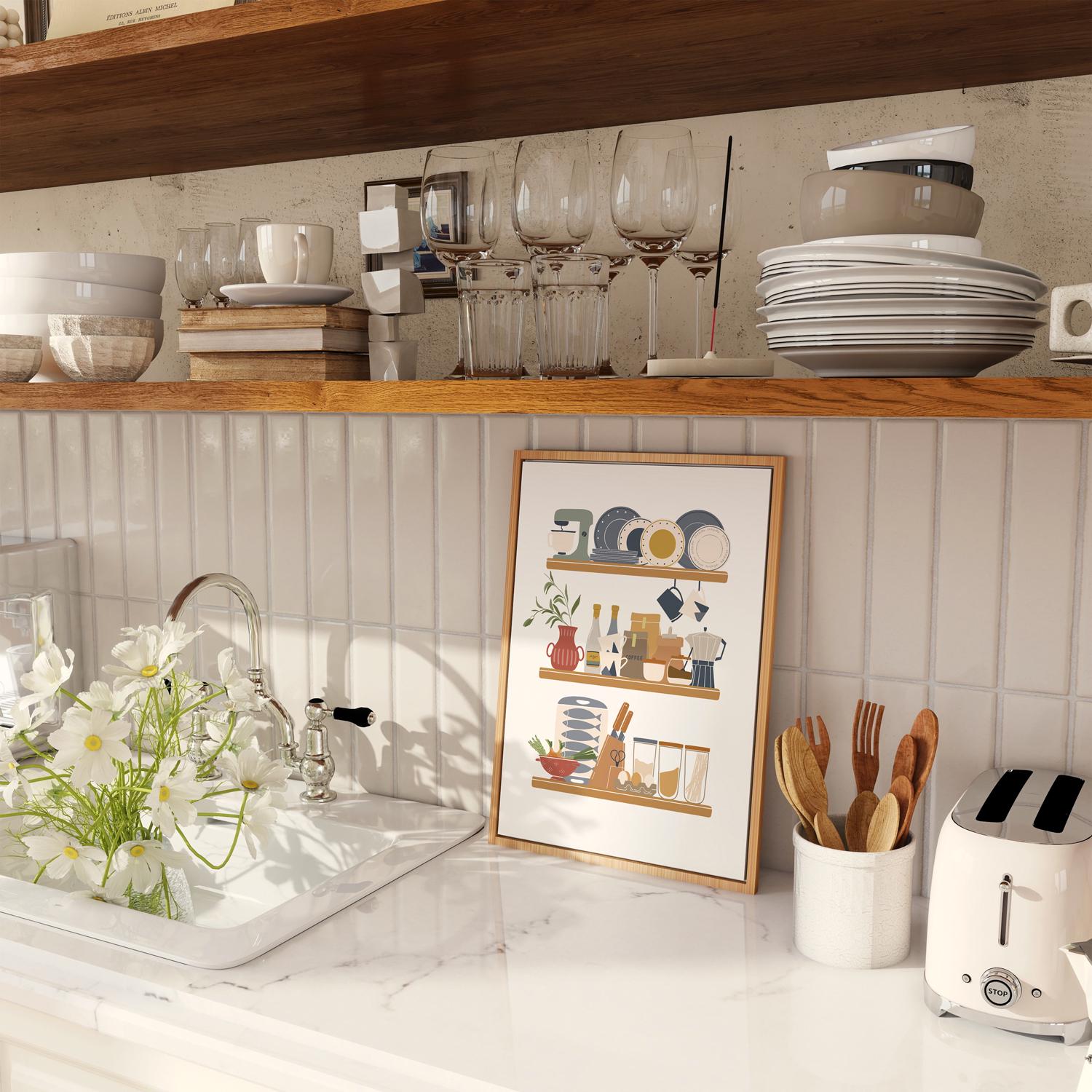 Kitchen Posters Set Set of 3 Printable Kitchen Wall Art, Kitchen Art Poster, Cooking ...