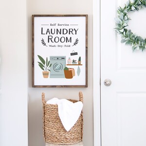 Laundry Room Digital Print, Printable Laundry Wall Art, Laundry Room ...