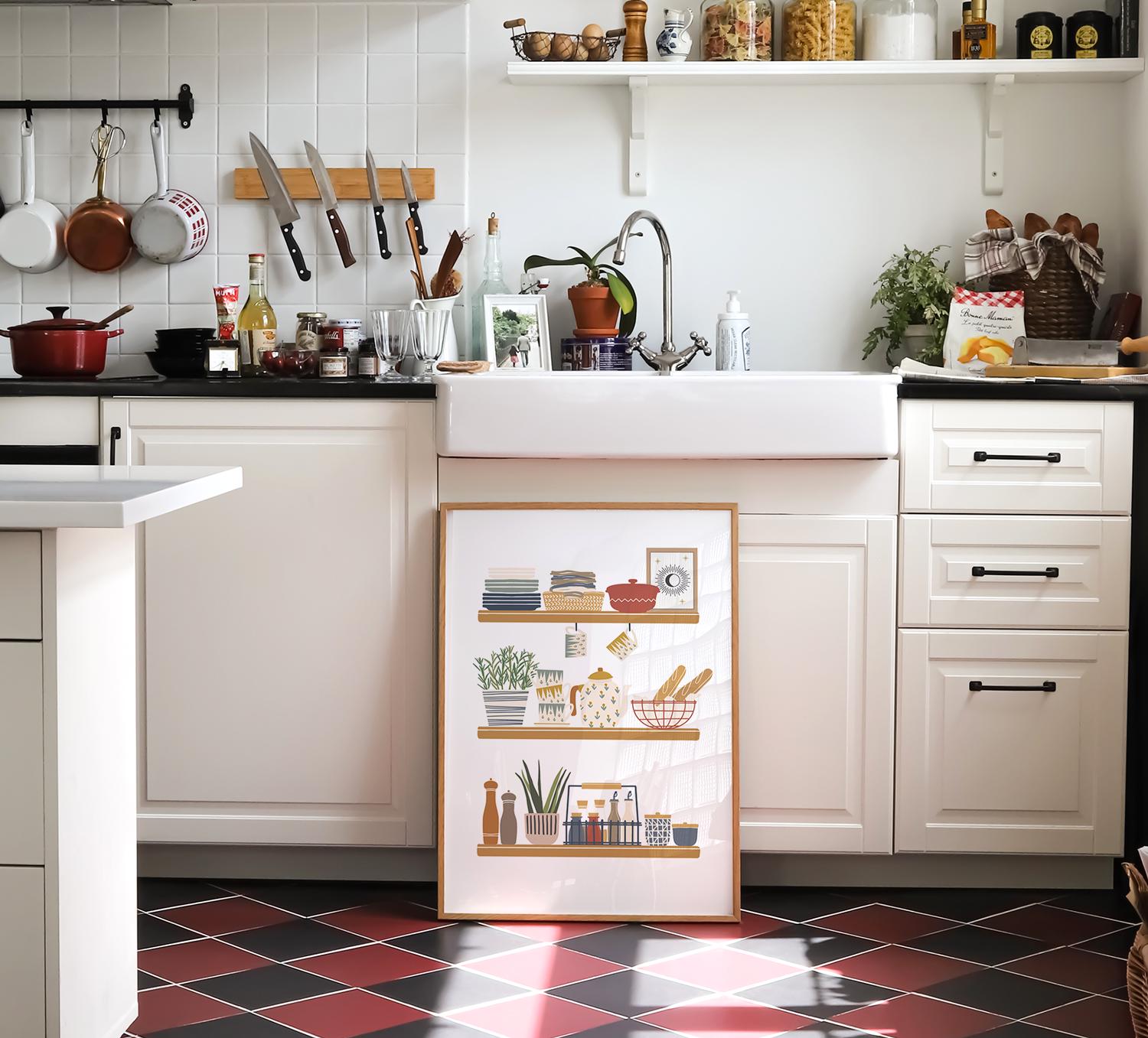Kitchen Posters Set Set of 3 Printable Kitchen Wall Art, Kitchen Art Poster, Cooking ...