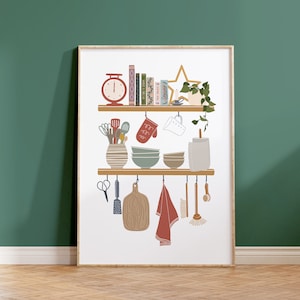 Kitchen Wall Art, Kitchen Poster, Dining Room Wall Art, Kitchen Decor Art, Kitchen Supplies Art, Modern Kitchen Art, Kitchen Printable