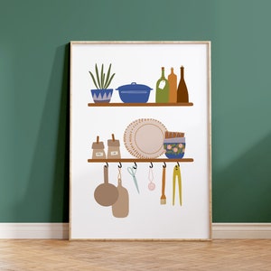 Kitchen Wall Art, Kitchen Poster, Dining Room Wall Art, Kitchen Decor Art, Kitchen Supplies Art, Modern Kitchen Art, Kitchen Printable