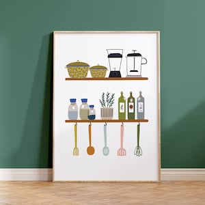 Kitchen Wall Art, Kitchen Poster, Dining Room Wall Art, Kitchen Decor Art, Kitchen Supplies Art, Modern Kitchen Art, Kitchen Printable