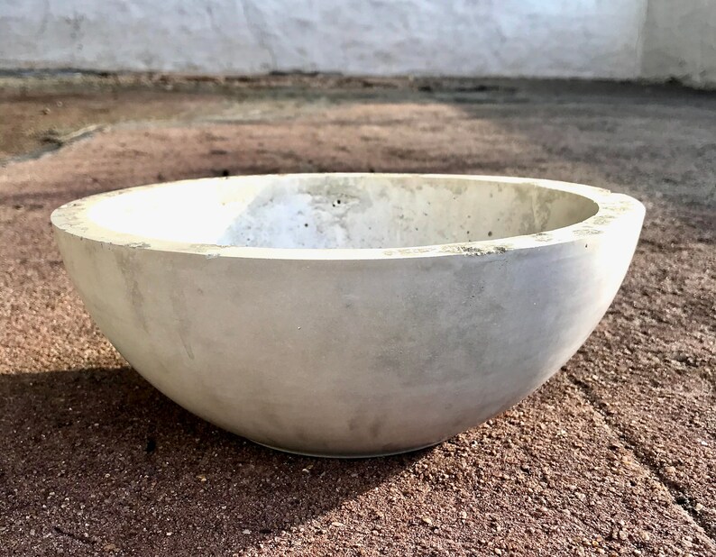 Concrete Bowl Extra Large Fruit bowl and Planter Etsy