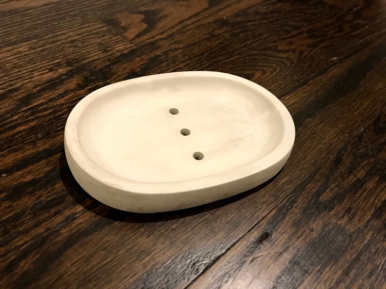 Concrete Soap Dish Drain Holes Etsy