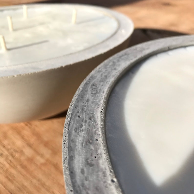 Extra Large Candle 45oz Soy Wax Candle Large Concrete Etsy