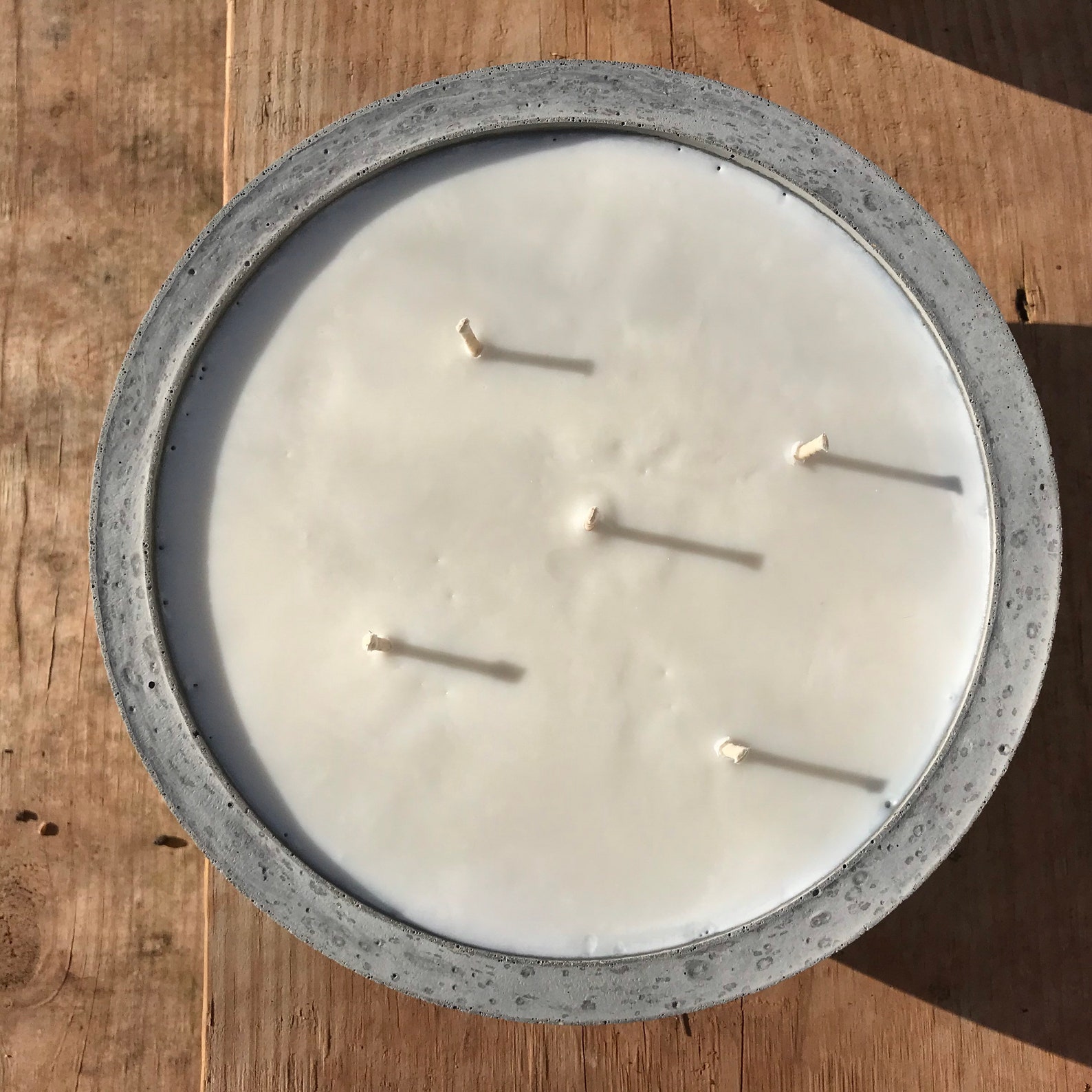 Extra Large Candle 45oz Soy Wax Candle Large Concrete Etsy Canada
