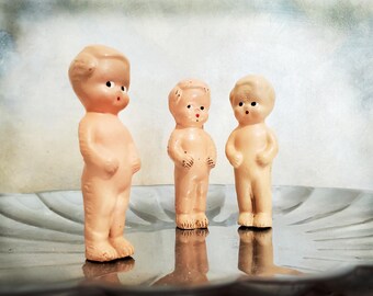 Vintage Bisque Dolls: Frozen Charlotte / Penny Style, 3 Inch