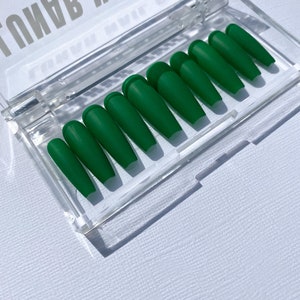 Moss | Green Press On Nails | Fall Nails | Custom Nails