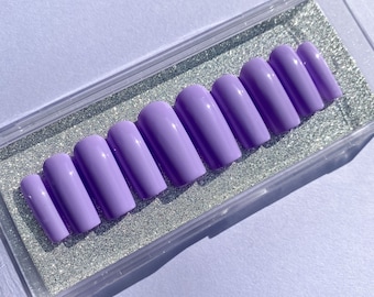 Lavender Press On Nails | Pastel Nails For Summer