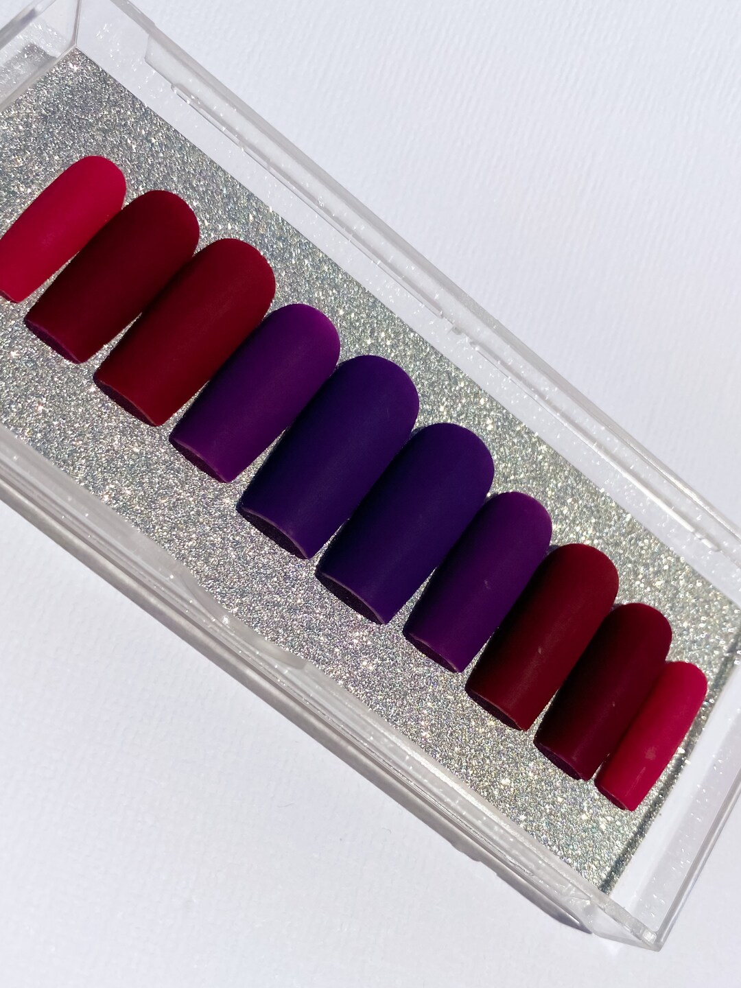 Very Berry |custom Nails | Fall Autumn Nails | Ombre Nails | Press on ...