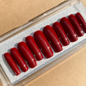 Burgundy | Fall Nails | Press On Nails | Custom Nails