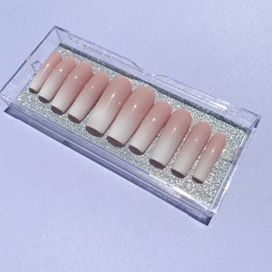 French Ombre Nails | Press On Nails | Bridal Nails | Custom Nails