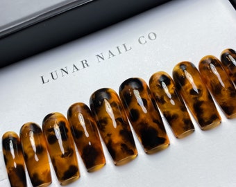 Tortoise Press On Nails | Tortoise Shell | Fall Nails