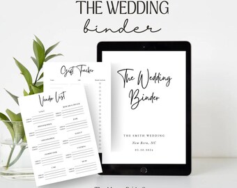 Hochzeit, Event Planungsmappe, Gästelisten & Lieferantenlisten, Notizen (Digitaler Download)