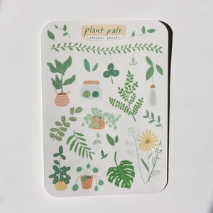 Plant Pals Sticker Sheet Planner & Journal Stickers image 1