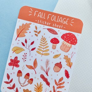 Fall Foliage Mini Sticker Sheet Planner & Journal Stickers image 2