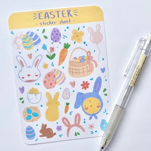 Easter Sticker Sheet - Planner & Journal Stickers - Etsy