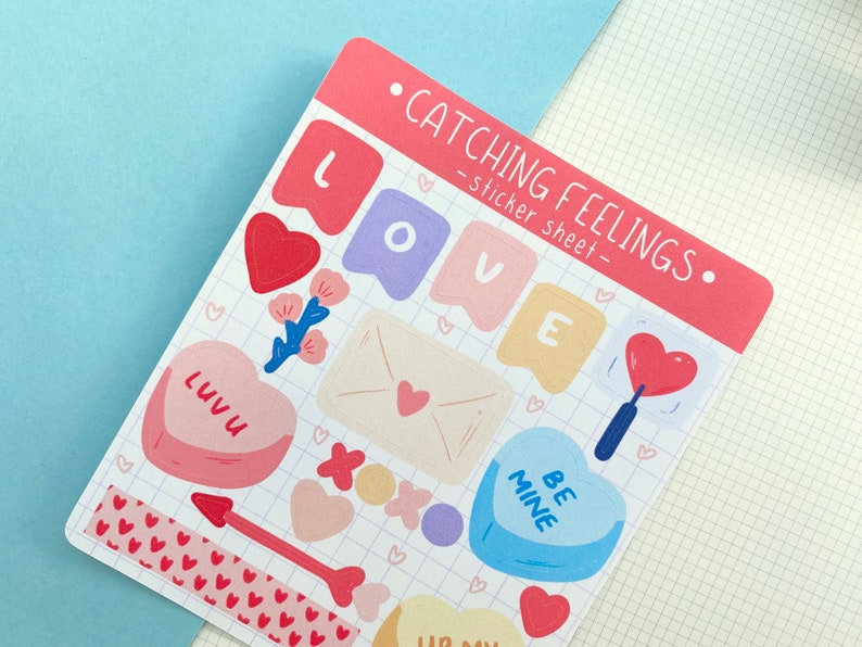 Catching Feelings Mini Sticker Sheet - Planner & Journal Stickers - Etsy