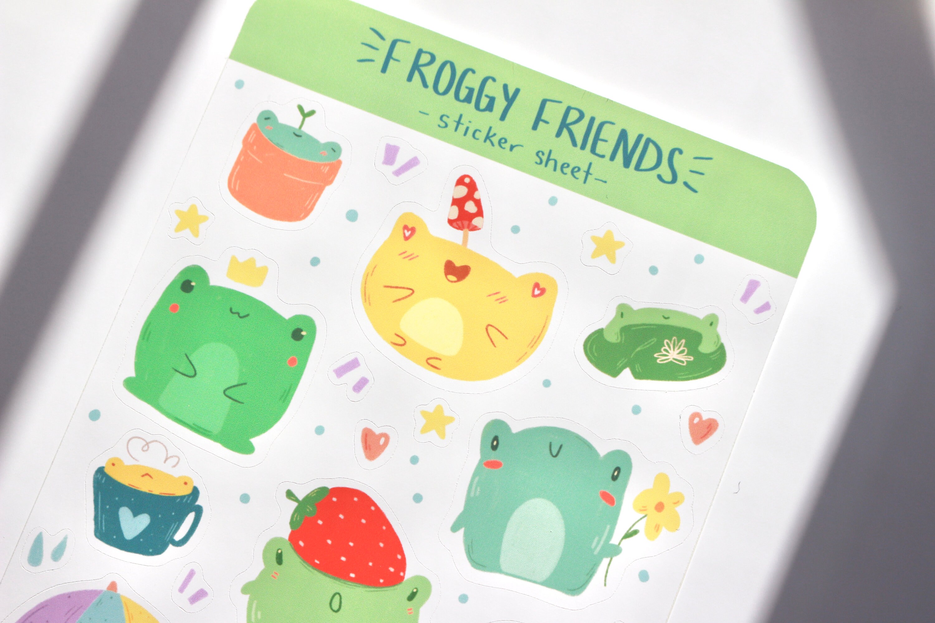 Froggy Friends Sticker Sheet - Planner & Journal Stickers - Etsy