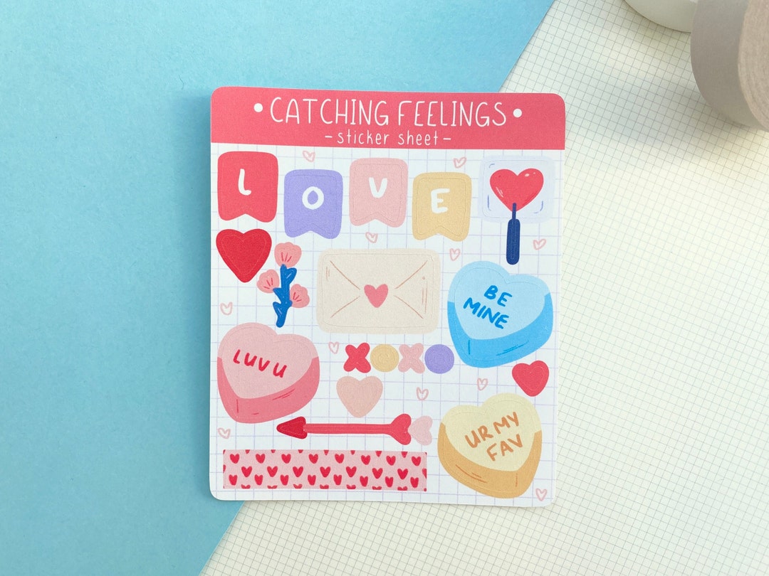 Catching Feelings Mini Sticker Sheet - Planner & Journal Stickers - Etsy