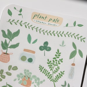 Plant Pals Sticker Sheet Planner & Journal Stickers image 2