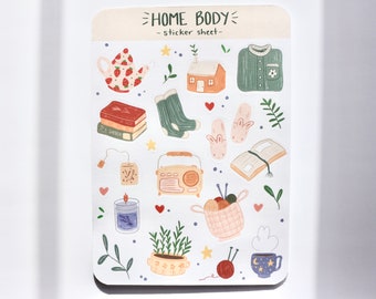 Home Body Sticker Sheet - Planner & Journal Stickers