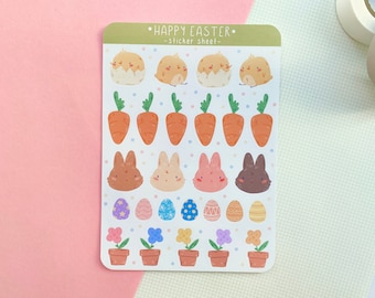 Happy Easter Sticker Sheet - Planner & Journal Stickers