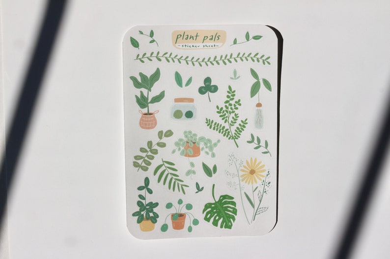 Plant Pals Sticker Sheet Planner & Journal Stickers image 1