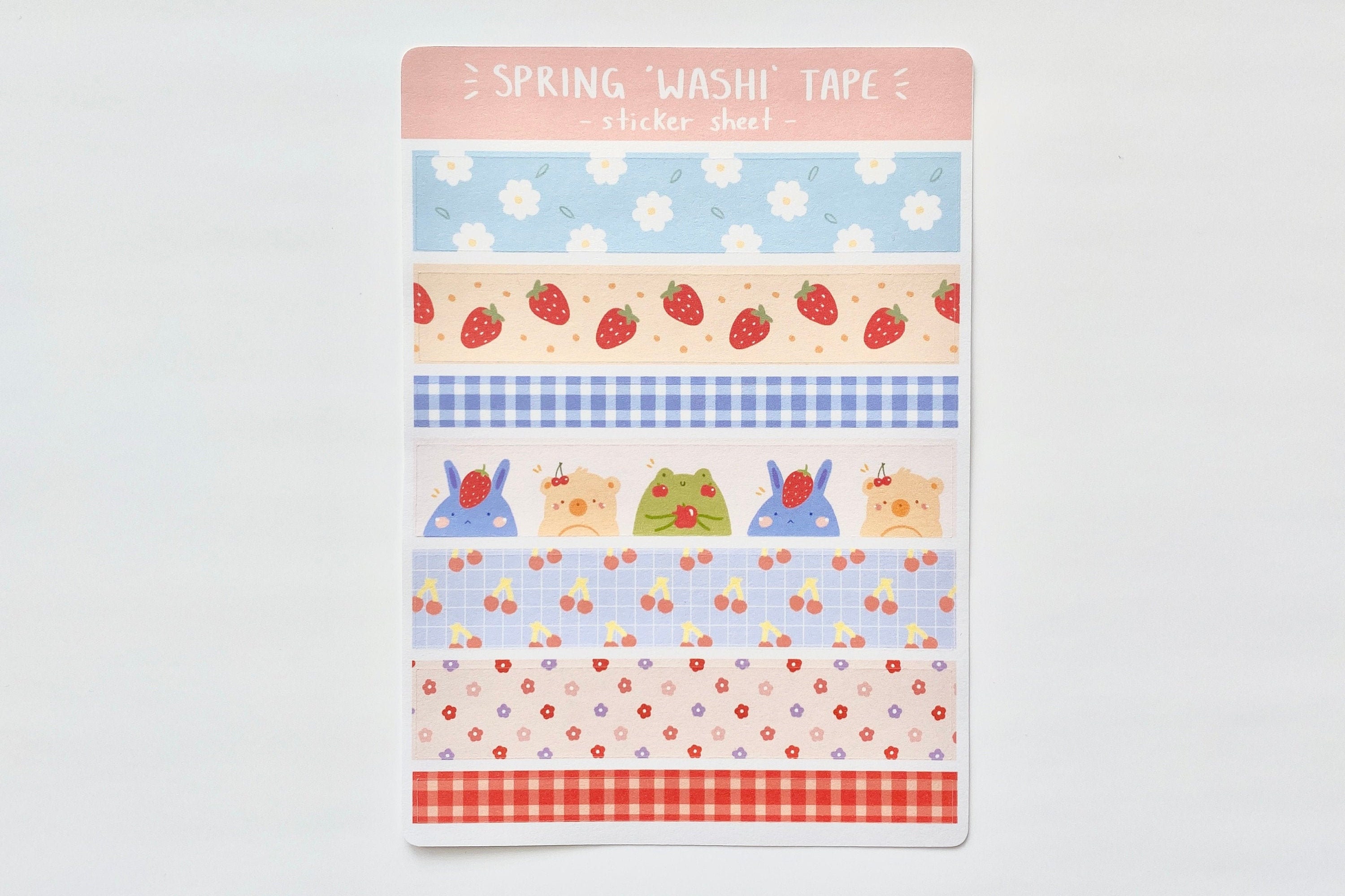 Spring Washi Tape Sticker