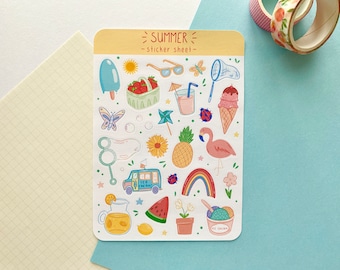 Summer Sticker Sheet - Planner & Journal Stickers