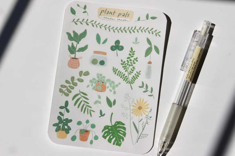 Plant Pals Sticker Sheet Planner & Journal Stickers image 3