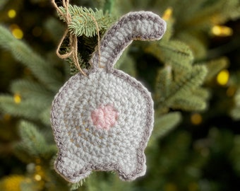 Cat Butt Ornament | Crochet Cat Butt | Gag Gift Ornament | Cat Ornament