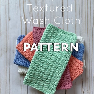 PATTERN | Crochet Wash Cloth Pattern | Textured Wash Cloth Pattern | Beginner Crochet Wash Cloth Pattern