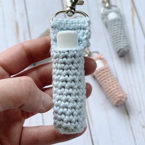 Crochet Lip Balm Holder Keychain Pattern | PDF Digital Download | Beginner Friendly Chapstick Holder | Easy Crochet Keychain Pattern image 2
